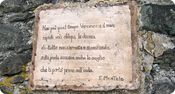 Poesia di Montale a Monterosso